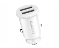 BASEUS samochodowa 2xUSB Grain 5V 3.1A biala CCALL-ML02 - 1348121 - zdjęcie 1